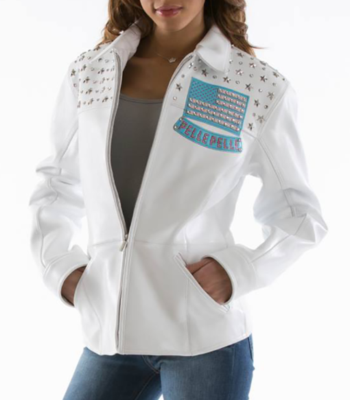 Pelle-Pelle-American-White-Plush-Womens-Jacket
