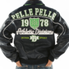 Pelle Pelle Athletic Division Navy Blue Leather Jacket