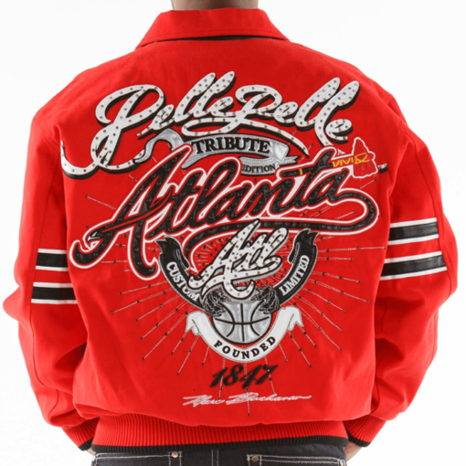 Pelle Pelle Men’s And Women’s Atlanta Tribute Red Jacket