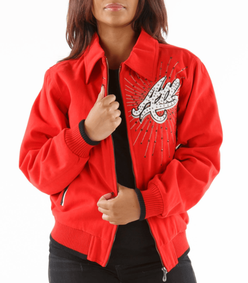 Pelle Pelle Women’s Atlanta Tribute Red Jacket