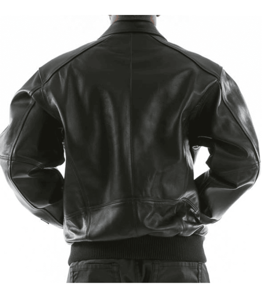 Pelle Pelle Basic Applique Black Plush Leather Jacket