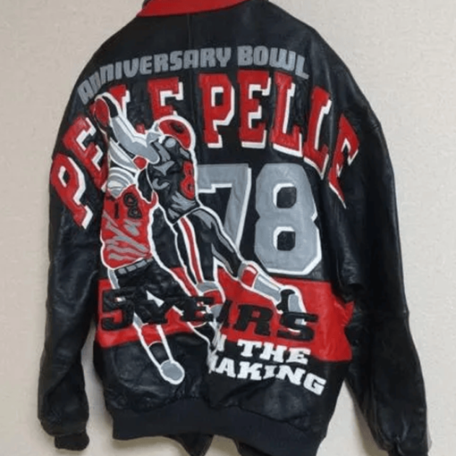 Pelle Pelle Black Authentic Anniversary Bowl Leather Jacket