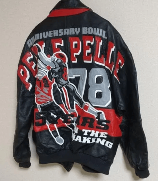 Pelle Pelle Black Authentic Anniversary Bowl Leather Jacket