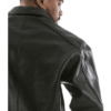 Pelle Pelle Basic Applique Black Plush Leather Jacket