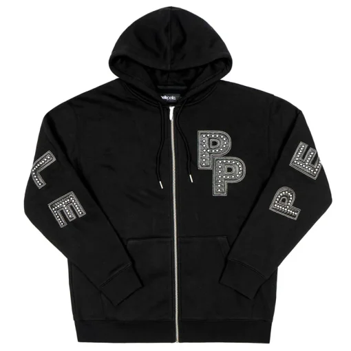 Pelle Pelle Black Stone Wool Hoodie