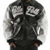Pelle Pelle Black White Major League Leather Jacket