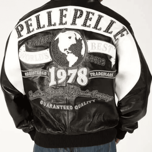 Pelle Pelle Black White World’s Best 1978 Studded Jacket