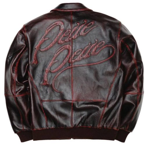 Pelle Pelle Black and Red Two Tone Leather Jacket
