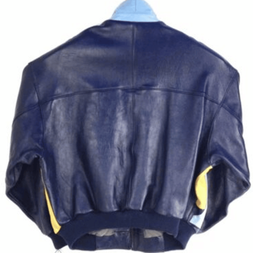 Pelle Pelle Blue Leather Bomber Blue Jacket