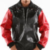 Pelle Pelle Born Free Red And Black Leather Jacket