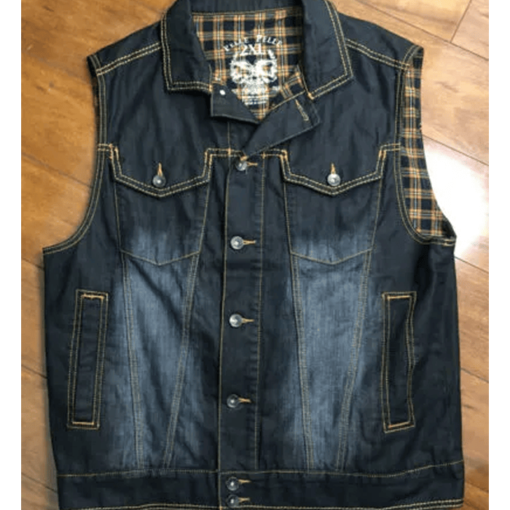 Pelle Pelle Born To Rebel Mens Denim Vest