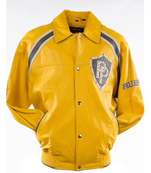 Pelle Pelle Bright Gold Varsity Jacket