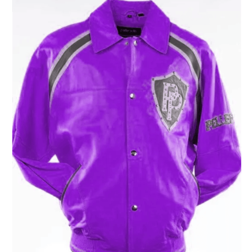 Pelle Pelle Bright Purple Varsity Jacket