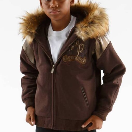 Pelle Pelle Brown Fur Hooded Jacket