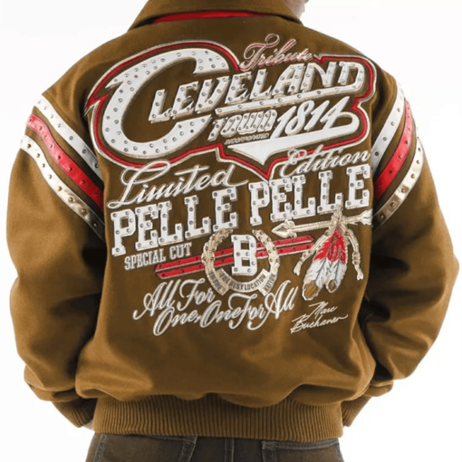 Pelle Pelle Brown Cleveland Tribute Special Cut Jacket