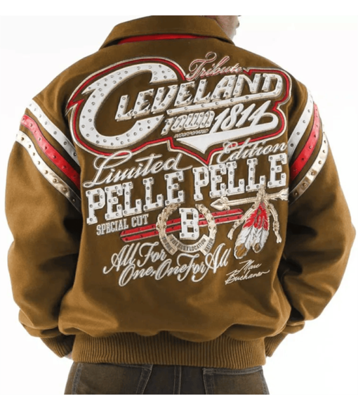 Pelle Pelle Brown Cleveland Tribute Special Cut Jacket