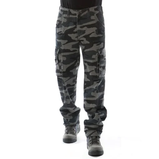 Pelle Pelle Camo Cargo Black Pant