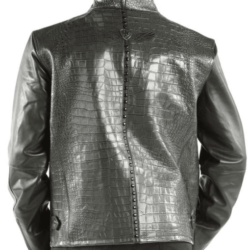 Pelle Pelle China Collar Biker Premium Grain Black Leather Jacket