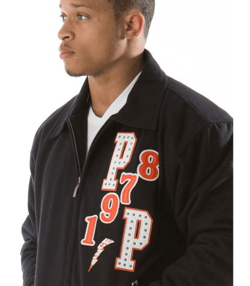Pelle Pelle Come Out Fighting Tiger Navy Jacket