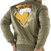 Pelle Pelle Cool Cat Flight Olive Jacket