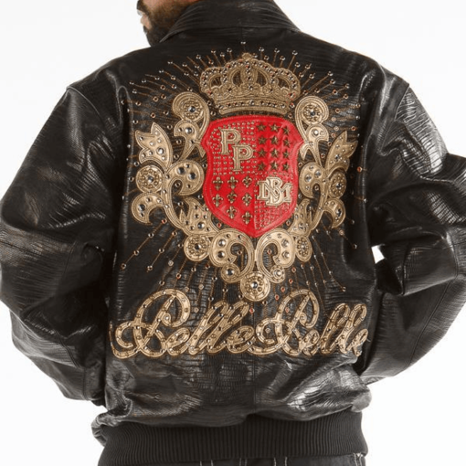 Pelle Pelle Men’s Crest Dark Brown Leather Jacket