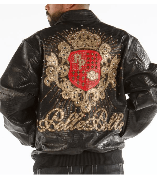 Pelle Pelle Men’s Crest Dark Brown Leather Jacket