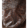 Pelle Pelle Women’s Crocodile Skin Fur Collar Leather Jacket