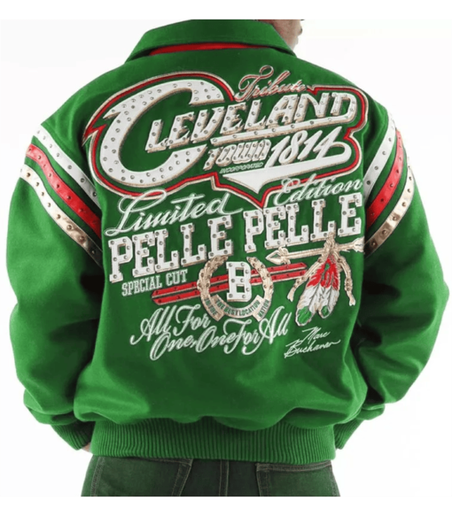 Pelle Pelle Green Cleveland Tribute Special Cut Jacket
