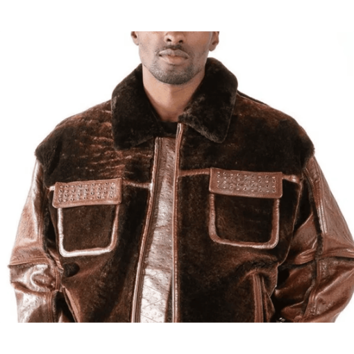 Pelle Pelle Deluxe Shearling Brown Jacket