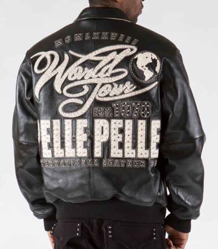 World Tour EST 1978 Pelle Pelle International Leather Jacket