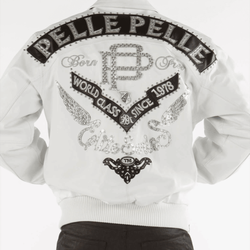 Pelle Pelle Men’s Elite Series White Leather Jacket