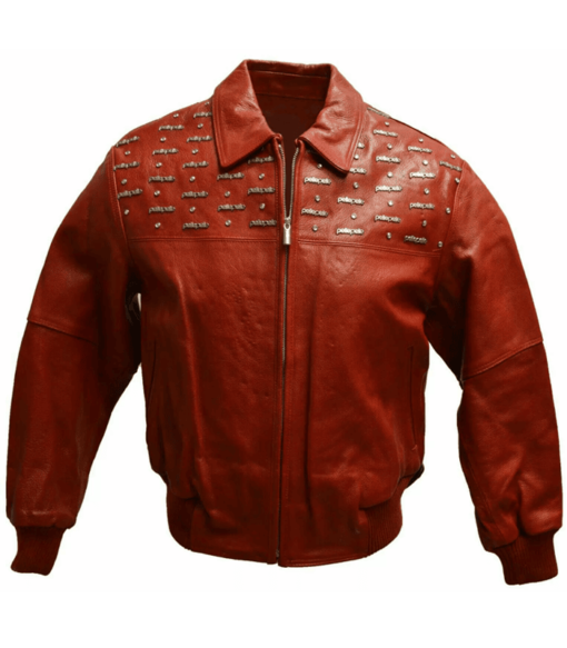 Pelle Pelle Emblem Red Leather Jacket