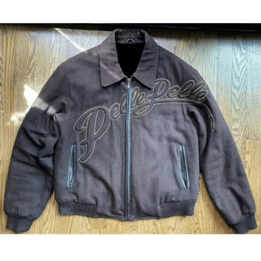 Pelle Pelle Embroidered Wool Grey Jacket