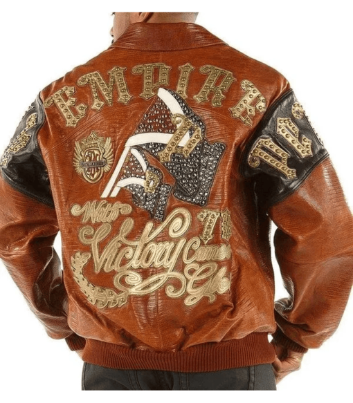 Pelle Pelle Men’s Empire With Velocity Comes Glory Leather Jacket