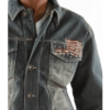 Pelle Pelle MB American Flag Gray Jacket