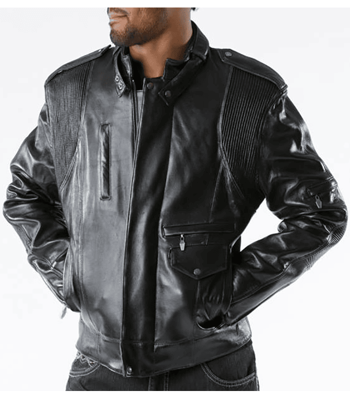 Pelle Pelle Ghost Black Leather Jacket - PellePelle