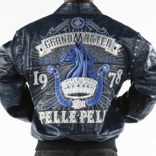 Pelle Pelle Grandmaster Blue Leather Jacket