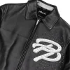 Pelle Pelle Greatest Of All Time Marc Buchanan 1978 Black Genuine Leather Jacket