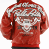 Pelle Pelle Greatest Of All Time Red Leather Jacket