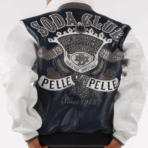 Pelle Pelle Heritage Soda Club Blue Leather Jacket
