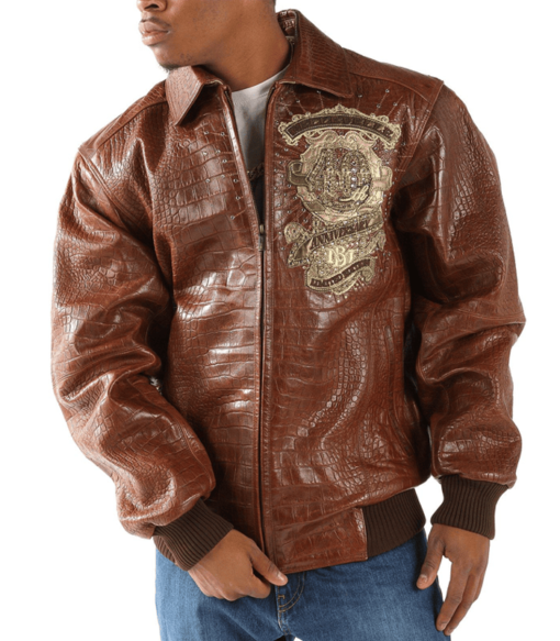 Pelle Pelle 40th Anniversary Hickory Cayman Brown Leather Jacket