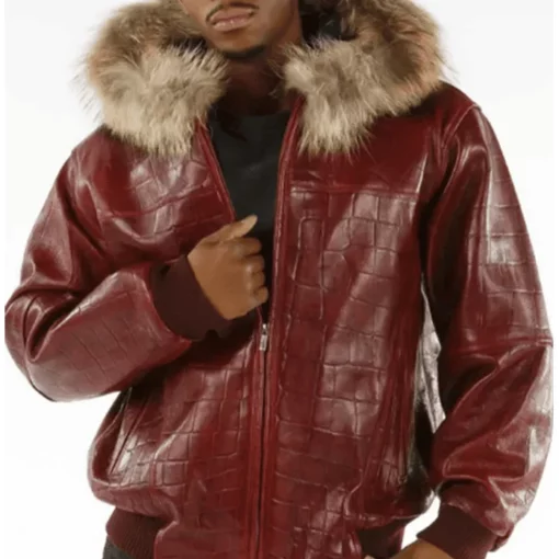 Pelle Pelle Hooded Shearling Real Leather Jacket