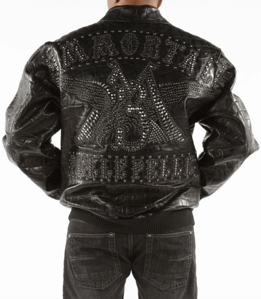 Pelle Pelle Immortal Black Croc Leather Jacket