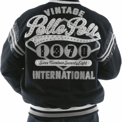 Pelle Pelle Navy Vintage International Wool Jacket