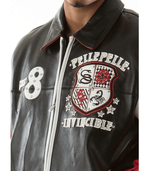 Pelle Pelle Invincible Fight The Good Fight Leather Jacket