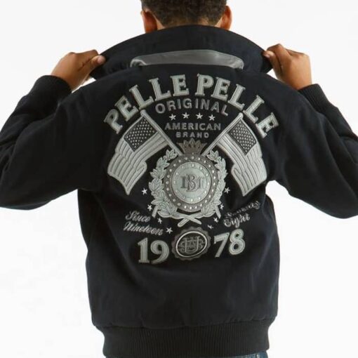 Pelle Pelle Kids 1978 Black MB Jacket