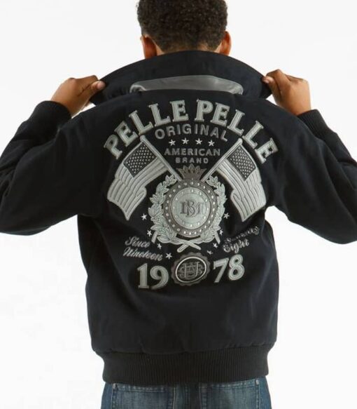 Pelle Pelle Kids 1978 Black MB Jacket