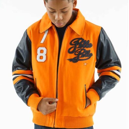 Pelle Pelle Kids 78 Orange Wool Jacket
