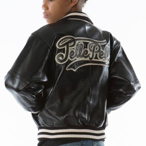 Pelle Pelle Kids Black Leather Jacket