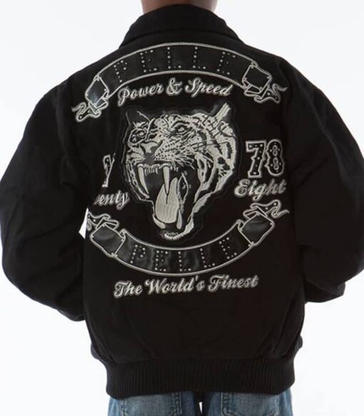 Pelle Pelle Kids Black Tiger Twill Jacket